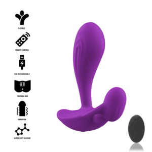 vVigoroso INTENSE - SHELLY PLUG ANAL CONTROLE REMOTO ROXO