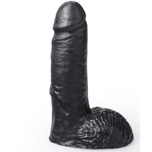 vVigoroso HUNG SYSTEM - DILDO REALÍSTICO PRETO COR CESAR 19 CM