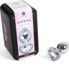 SECRETPLAY - PLUG ANAL DE METAL CORAO DE CRISTAL TRANSPARENTE TAMANHO PEQUENO 7 CM - Image 2