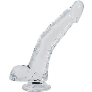 Vigoroso ALIVE - GARANHÃO PÊNIS REALÍSTICO TRANSPARENTE 22 CM
