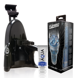 Vigoroso FLESHLIGHT - TURBO THRUST BLUE ICE + LANÇAMENTO UNIVERSAL + LUBRIFICANTE DE QUALIDADE AQUA 50 ML