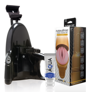 Vigoroso FLESHLIGHT - UNIDADE DE TREINAMENTO STAMINA GO SENHORA + LANÇAMENTO UNIVERSAL + LUBRIFICANTE AQUA QUALITY 50 ML