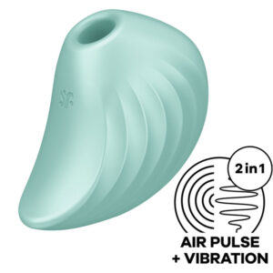 Vigoroso SATISFYER - ESTIMULADOR E VIBRADOR DE PULSO DE AR PEARL DIVER VERDE