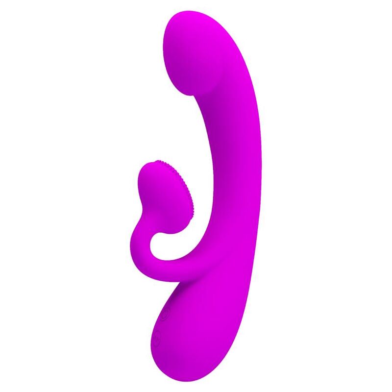 PRETTY LOVE - VIBRADOR SINCERO E OTADOR DE CLITÓRIS SILICONE ROXO - Image 2