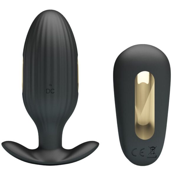 Vigoroso PRETTY LOVE - VIBRADOR RECARREGVEL ANAL KELLY PLUG PRETO