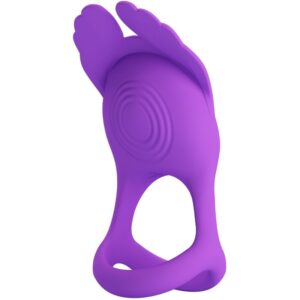 Vigoroso PRETTY LOVE - ANEL PARA PÊNIS VIBRANTE 7 VIBRAÕES SILICONE ROXO