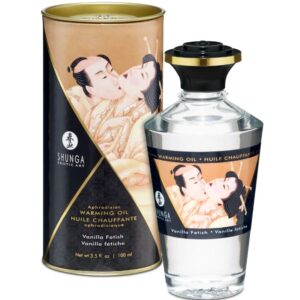 vVigoroso SHUNGA - ÓLEO DE MASSAGEM COM EFEITO DE CALOR SABOR FETISH BAUNILHA 100 ML