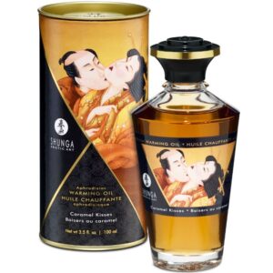 vVigoroso SHUNGA - ÓLEO DE MASSAGEM COM EFEITO CALOR SABOR CARAMELO 100 ML