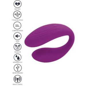 Vigoroso XOCOON - VIBRADOR PARA CASAIS BOUND LOVE ROXO