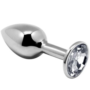vVigoroso ALIVE - MINI PLUG PRAZER ANAL METAL BRANCO TAMANHO L