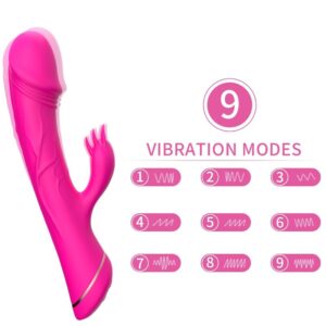 Vigoroso ARMONY - DILDO VIBRADOR COELHO SILICONE FÚCSIA