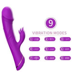 Vigoroso ARMONY - DILDO VIBRADOR COELHO SILICONE ROXO