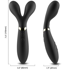Vigoroso ARMONY - MASSAGER Y-WAND E VIBRADOR CABEÇA DUPLA PRETO