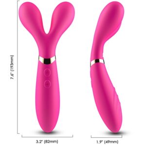 Vigoroso ARMONY - MASSAGER Y-WAND E VIBRADOR CABEÇA DUPLA FÚCSIA