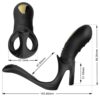 ARMONY - JOY JUMPER RING VIBRADOR PARA CASAIS E PLUG ANAL PRETO - Image 2