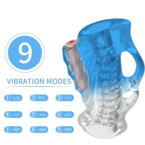 Vigoroso ARMONY - MASTURBADOR DEDO E VIBRADOR GRADIENTE AZUL