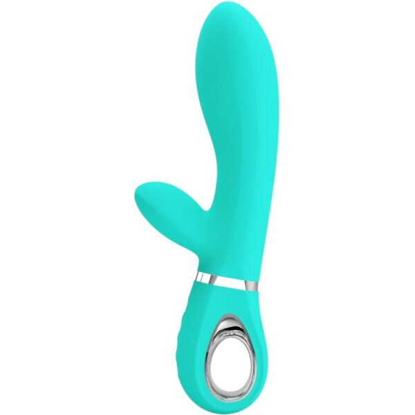 Vigoroso PRETTY LOVE - VIBRADOR MULTIFUNO G-SPOT THOMAS AQUA VERDE