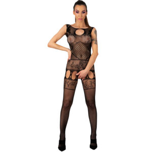 vVigoroso LIVCO CORSETTI FASHION - AMBROISE LC 17352 BODYSTOCKING PRETO TAMANHO ÚNICO