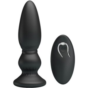 Vigoroso MR PLAY - PLUGUE ANAL DE CONTROLE REMOTO VIBRADOR PODEROSO PRETO