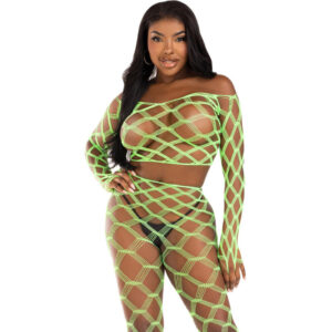 vVigoroso LEG AVENUE - TOP & LEGGINS HARDCORE VERDE