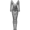 LIVCO CORSETTI FASHION - CELDON BODYSTOCKING CROTCHLESS PRETO TAMANHO ÚNICO - Image 3
