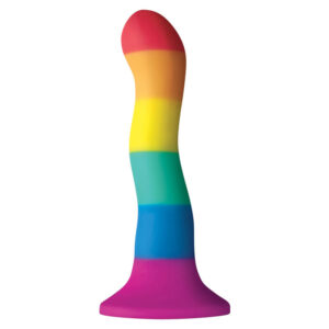 Vigoroso ORGULHO - BANDEIRA LGBT ONDA DILDO 17 CM