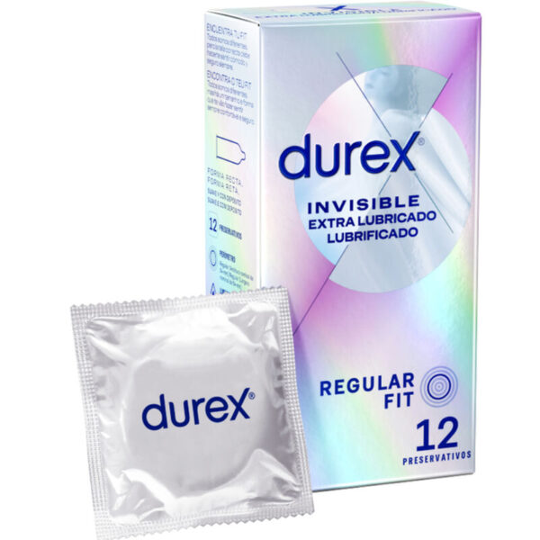 Vigoroso - DUREX - INVISÍVEL EXTRA LUBRIFICADO 12 UNIDADES