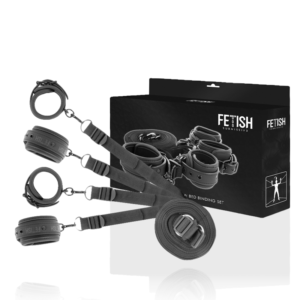 vVigoroso FETISH SUBMISSIVE - CONJUNTO DE ALGEMAS E GRAVATAS COM FORRO DE NOPRENE