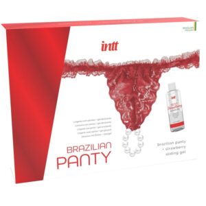 vVigoroso INTT RELEASES - CALÇA VERMELHA BRASILEIRA COM PÉROLAS E GEL LUBRIFICANTE 50 ML