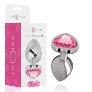 vVigoroso INTENSE - PLUG ANAL DE ALUMÍNIO METAL CORAO ROSA TAMANHO M