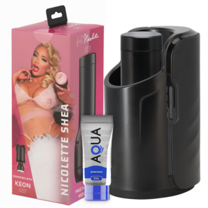 Vigoroso KIIROO - KEON + FEEL NICOLETTE SHEA STROKER + LUBRIFICANTE DE QUALIDADE AQUA 50 ML