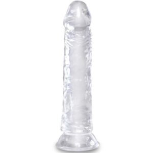 Vigoroso KING COCK - PÊNIS REALISTA CLARO 19.7 CM TRANSPARENTE