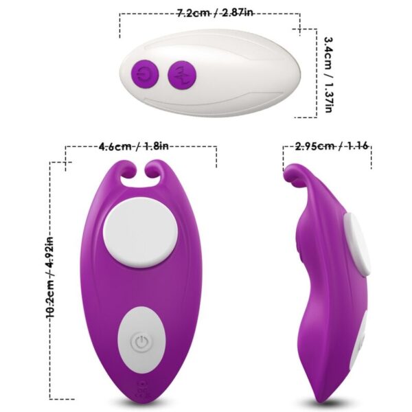 Vigoroso ARMONY - HONEYBEE WEARABLE CALÇAS VIBRADOR G-SPOT CONTROLE REMOTO ROXO