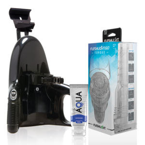 Vigoroso FLESHLIGHT - GO MASTURBADOR TORQUE ICE + LANÇAMENTO UNIVERSAL + LUBRIFICANTE AQUA QUALITY 50 ML