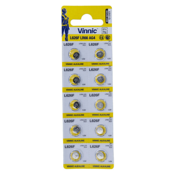 vVigoroso VINNIC - LR66 (AG4) 10 BATERIAS