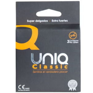 Vigoroso - UNIQ - CLASSIC SEM LÁTEX PRESERVATIVOS 3 UNIDADES