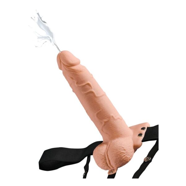 Vigoroso FETISH FANTASY SERIES - ARNÊS AJUSTVEL PÉNIS REALÍSTICO COM BOLAS SQUIRTING 19 CM