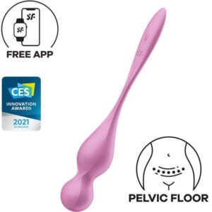 Vigoroso SATISFYER - BOLAS DE KEGEL VIBRANTES LOVE BIRDS ROSA