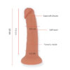 ONINDER - DILDO VIBRADOR BOGOTÁ MÉDIO 9 VELOCIDADES NATURAL 22 CM -O- 4,5 CM - APLICATIVO GRATUITO - Image 3