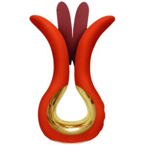 Vigoroso G-VIBE - VIBRADOR GVIBE MAXI COM DUAS PONTAS FLEXÍVEIS CORAL