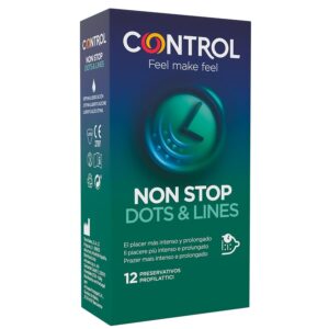 Vigoroso - CONTROL - NONSTOP DOTS AND LINES CONDOMS 12 UNITS