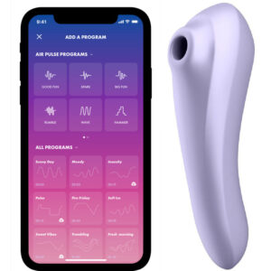 Vigoroso SATISFYER - VIBRADOR DE PULSO DE AR DUAL PLEASURE MALVA