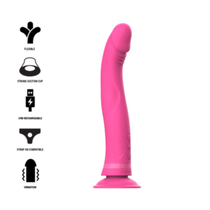 Vigoroso INTENSE - MICHELANGELO ROSA VIBRADOR DE SILICONE DILDO