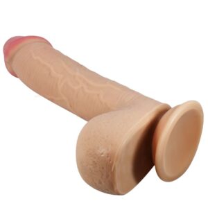 Vigoroso PRETTY LOVE - SÉRIE SLIDING SKIN DILDO REALÍSTICO COM VENTOSA DESLIZANTE PELE CARNE 23