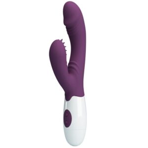 Vigoroso PRETTY LOVE - ANDRE VIBRADOR COELHO E ESTIMULADOR DE PONTO G ROXO