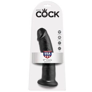 Vigoroso KING COCK - 9 DILDO PRETO 22.9 CM