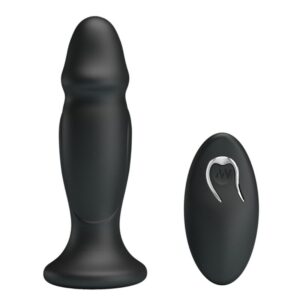 Vigoroso MR PLAY - PLUG ANAL COM CONTROLE REMOTO VIBRAO PRETO