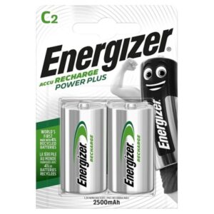 Vigoroso ENERGIZER - BATERIA RECARREGVEL POWER PLUS HR14 C 2500mAh 2 UNIDADE