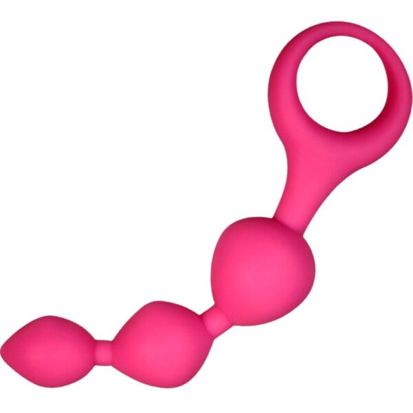 Vigoroso ALIVE - BOLAS ANAIS DE SILICONE TRIBALL ROSA 15 CM