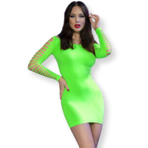 vVigoroso CHILIROSE - VESTIDO CR 4617 VERDE S/M